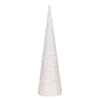 White Glitter Cone Tree - Various Sizes - My Christmas