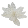 White Glitter Sequin Poinsettia - My Christmas