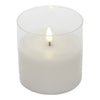 White LED Candle in Glass - Various Sizes - My Christmas