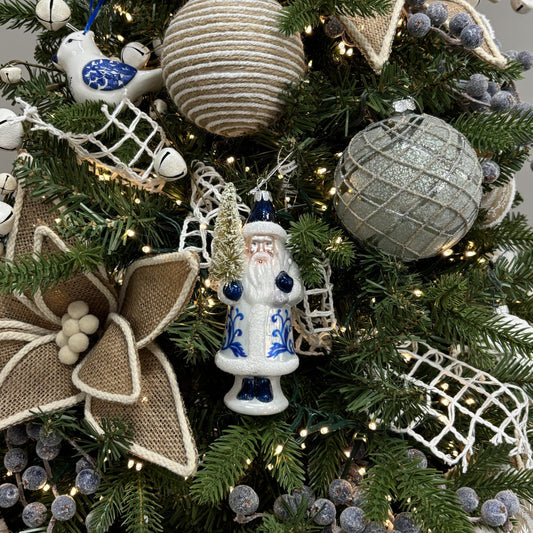 White Net Ribbon - My Christmas