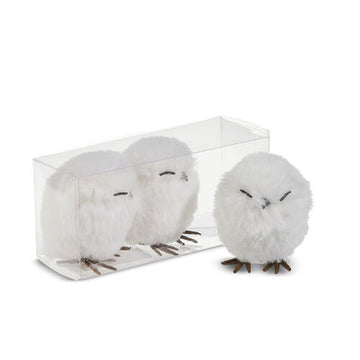 White Owl Ornaments - Box of 3 - My Christmas