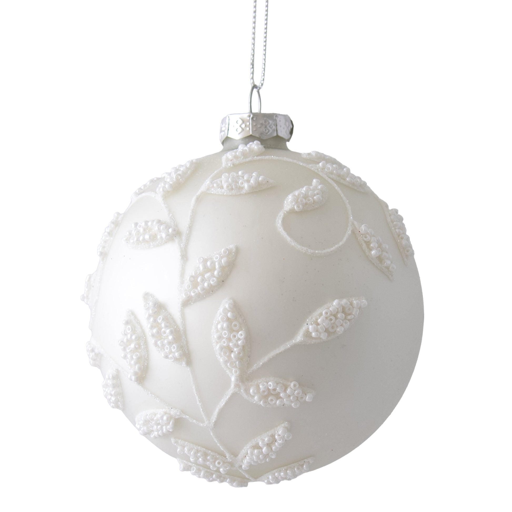 White Pearl Berry Bauble - My Christmas