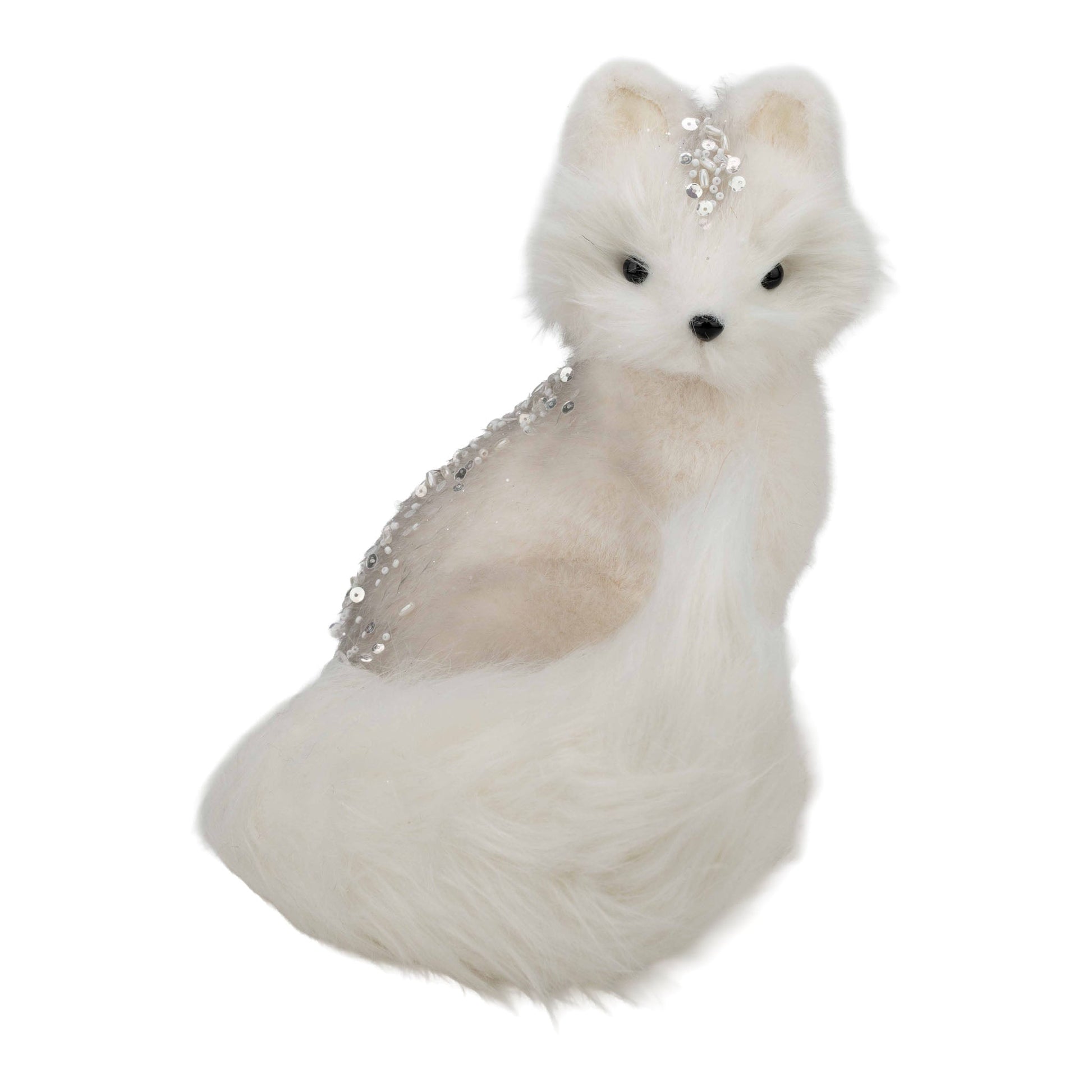 White Sitting Fox - My Christmas