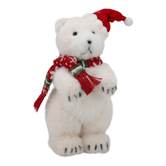 White Standing Bear - 33cm - My Christmas