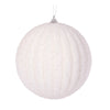 White Textured Rib Bauble - Various Sizes - My Christmas