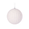 White Textured Rib Bauble - Various Sizes - My Christmas