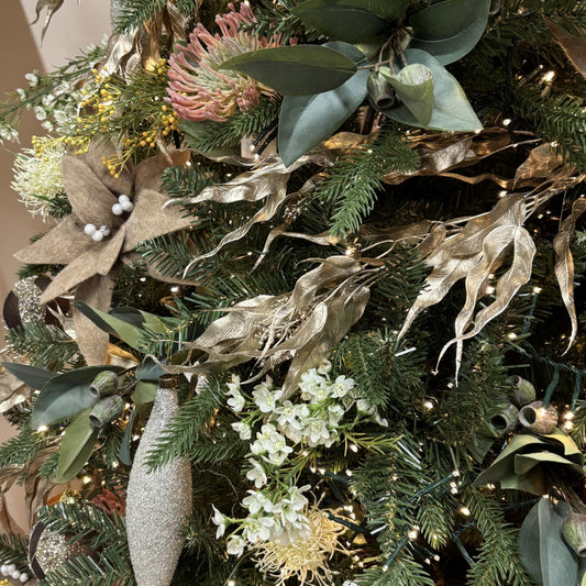White Wax Flower Spray - My Christmas