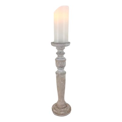 Whitewashed Candle Stand - 42cm - My Christmas