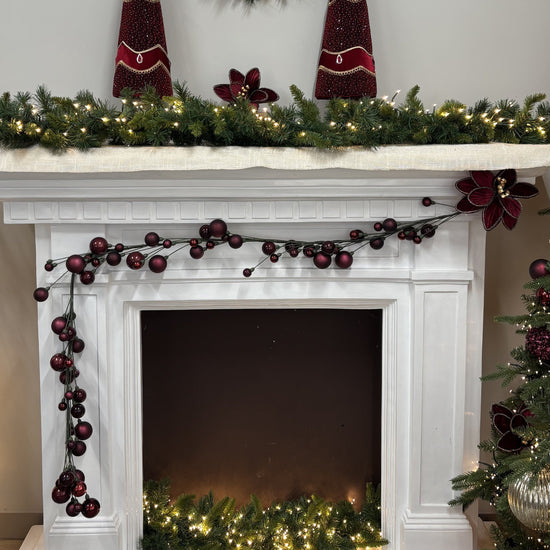 Wine Bauble Garland - 180cm - My Christmas