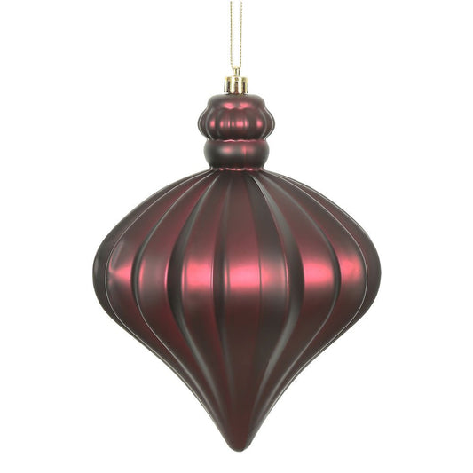 Wine Matte Onion Ornament - 15cm - My Christmas