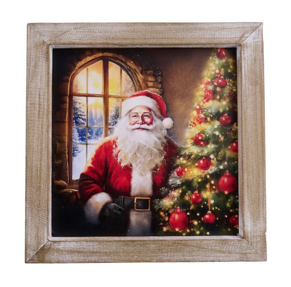 Wood Santa Claus Sign – My Christmas