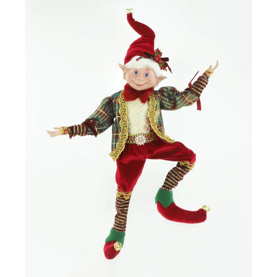 Wrappy the Red, Green and Gold Christmas Elf - My Christmas