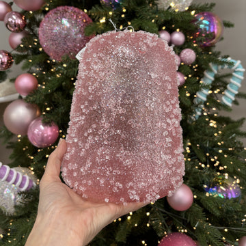XL Pink Icy Sugar Gum Drop - My Christmas