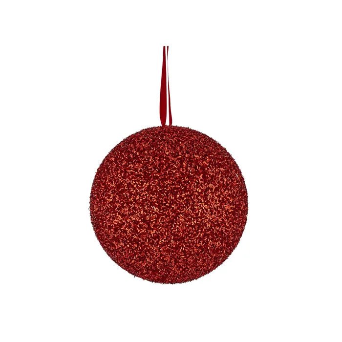 XL Red Glitter Bauble - My Christmas