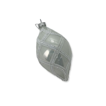 White Glass Finial