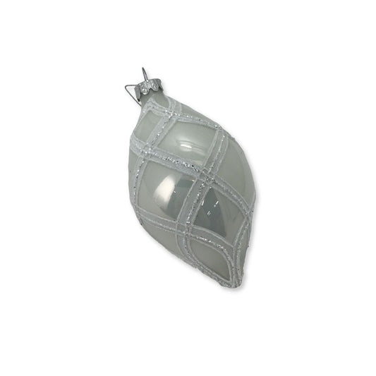 White Glass Finial