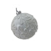White Patterned Glass Bauble