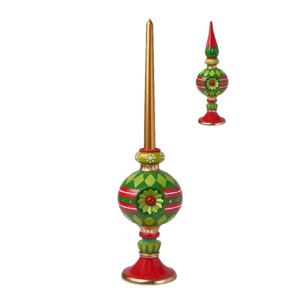 Green Red Candle Holder - 2 Left!