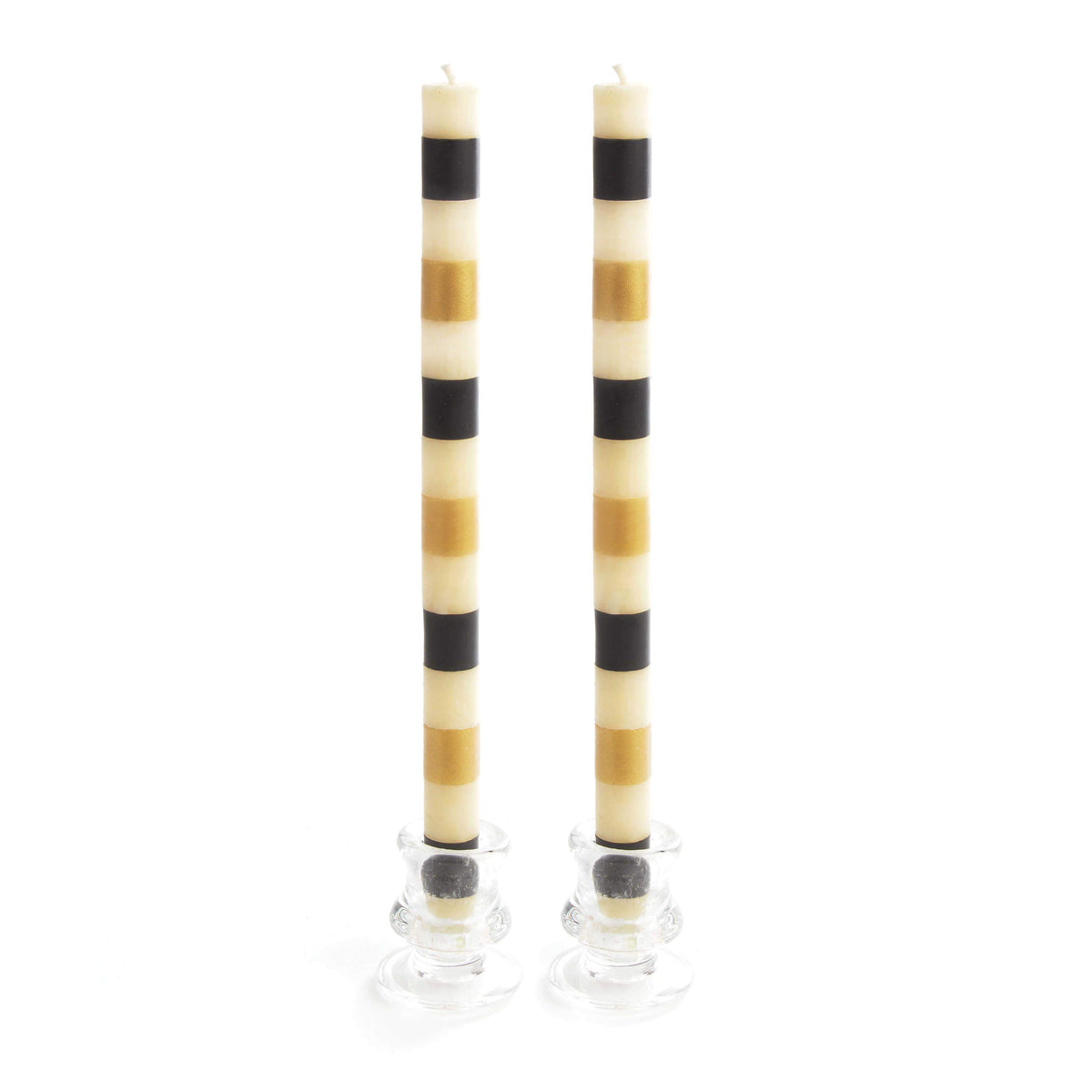 Black and Gold Candles - Set of 2 - My Christmas