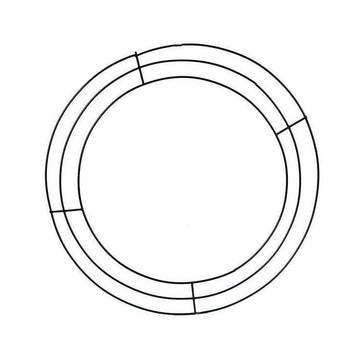 Black Metal Wire Wreath Frame - My Christmas