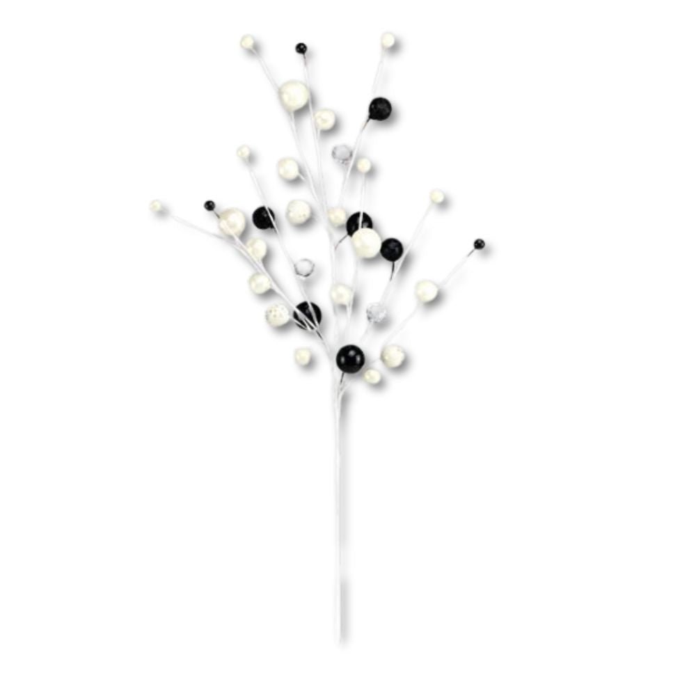 Black & White Ball Spray - My Christmas