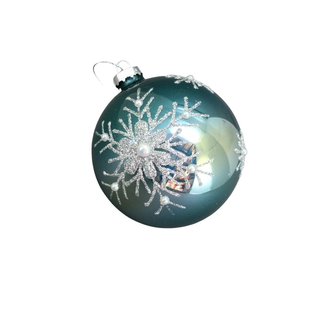Blue Glass Ornament, 10cm - My Christmas