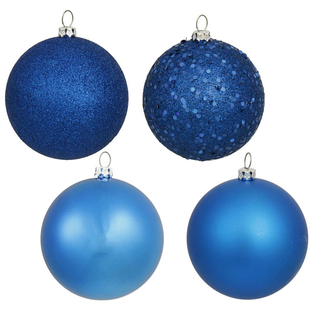 Blue Shatterproof Baubles, Various Sizes - My Christmas