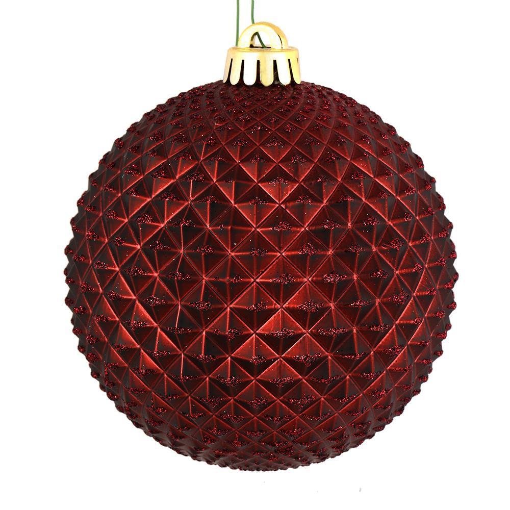 Burgundy Ball, 10cm - My Christmas