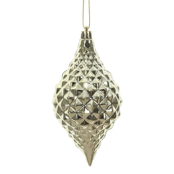 Champagne Gold Shiny Diamond Drop Ornament - My Christmas