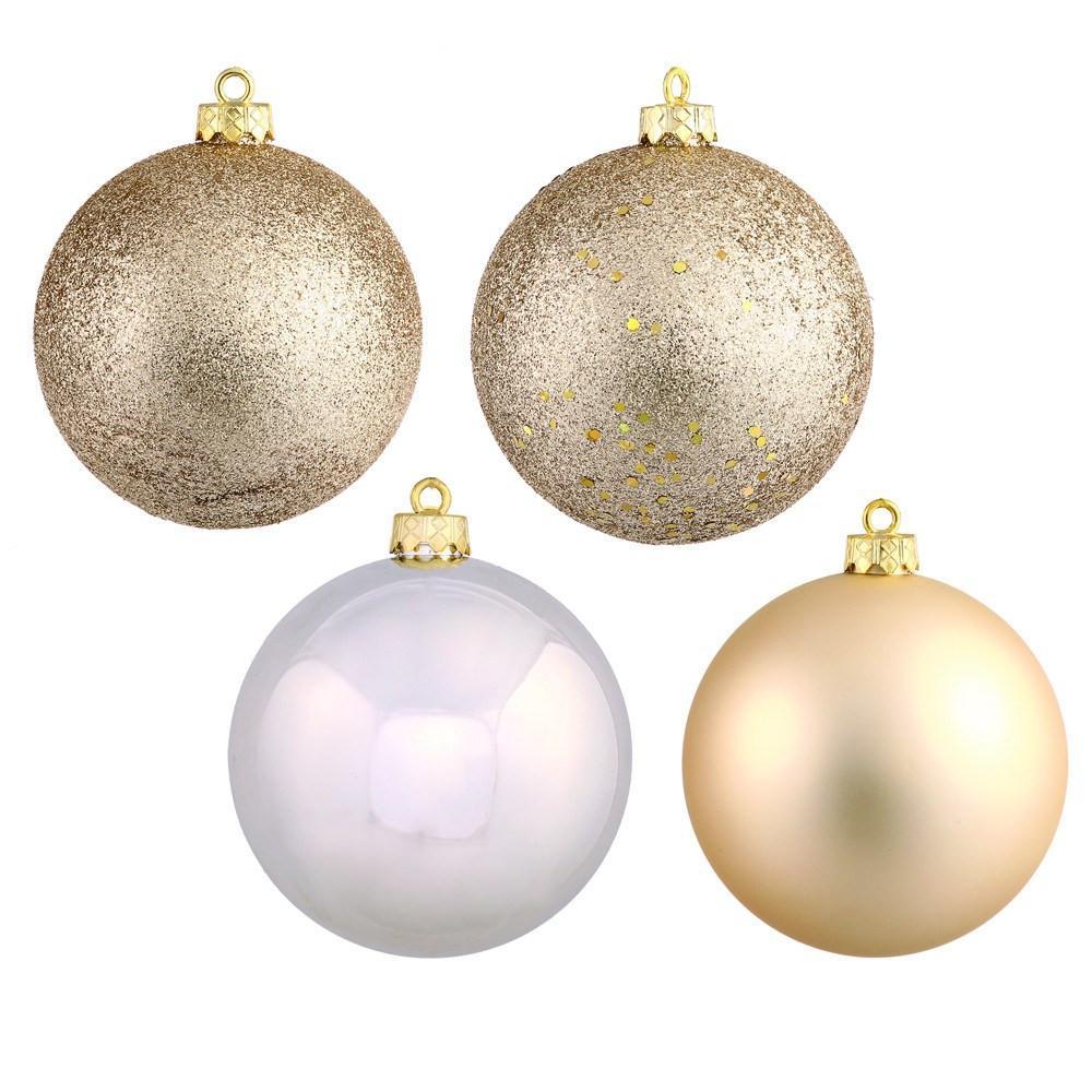 Champagne Shatterproof Baubles, Various Sizes - My Christmas