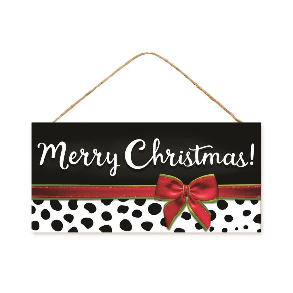 Cheetah Print Merry Christmas Sign - My Christmas