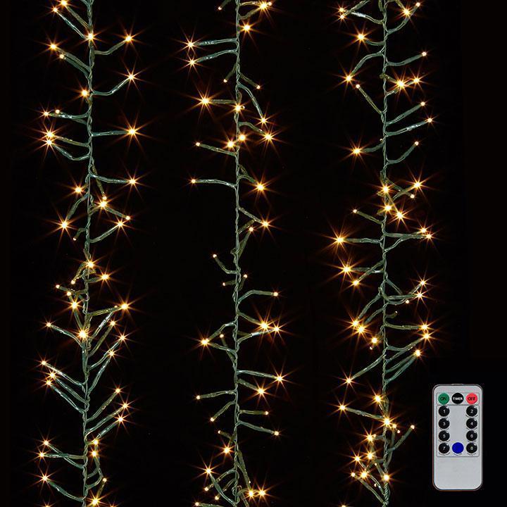 Cluster Garland Warm White Lights, 4.5m - My Christmas