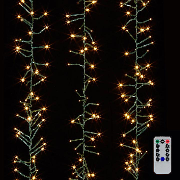 Cluster Warm White Lights, 15m - My Christmas