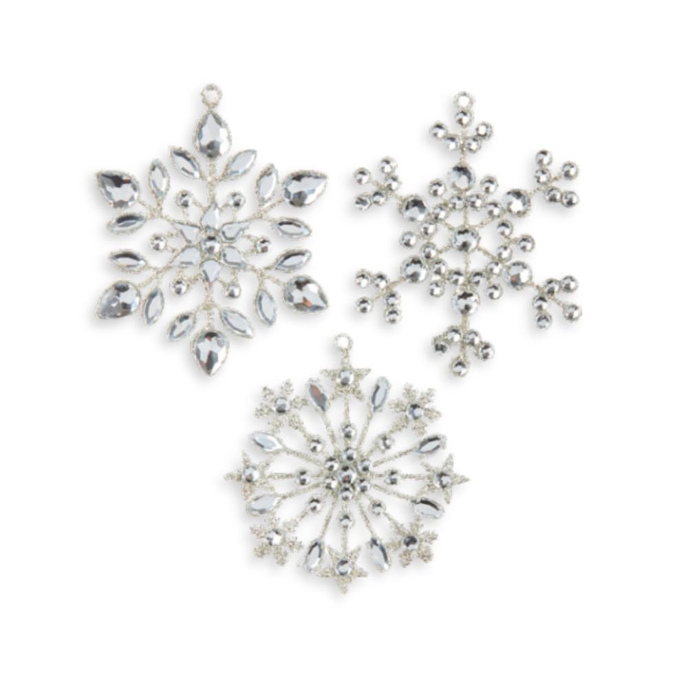 Crystal Snowflake Ornament, Set of 3 - My Christmas