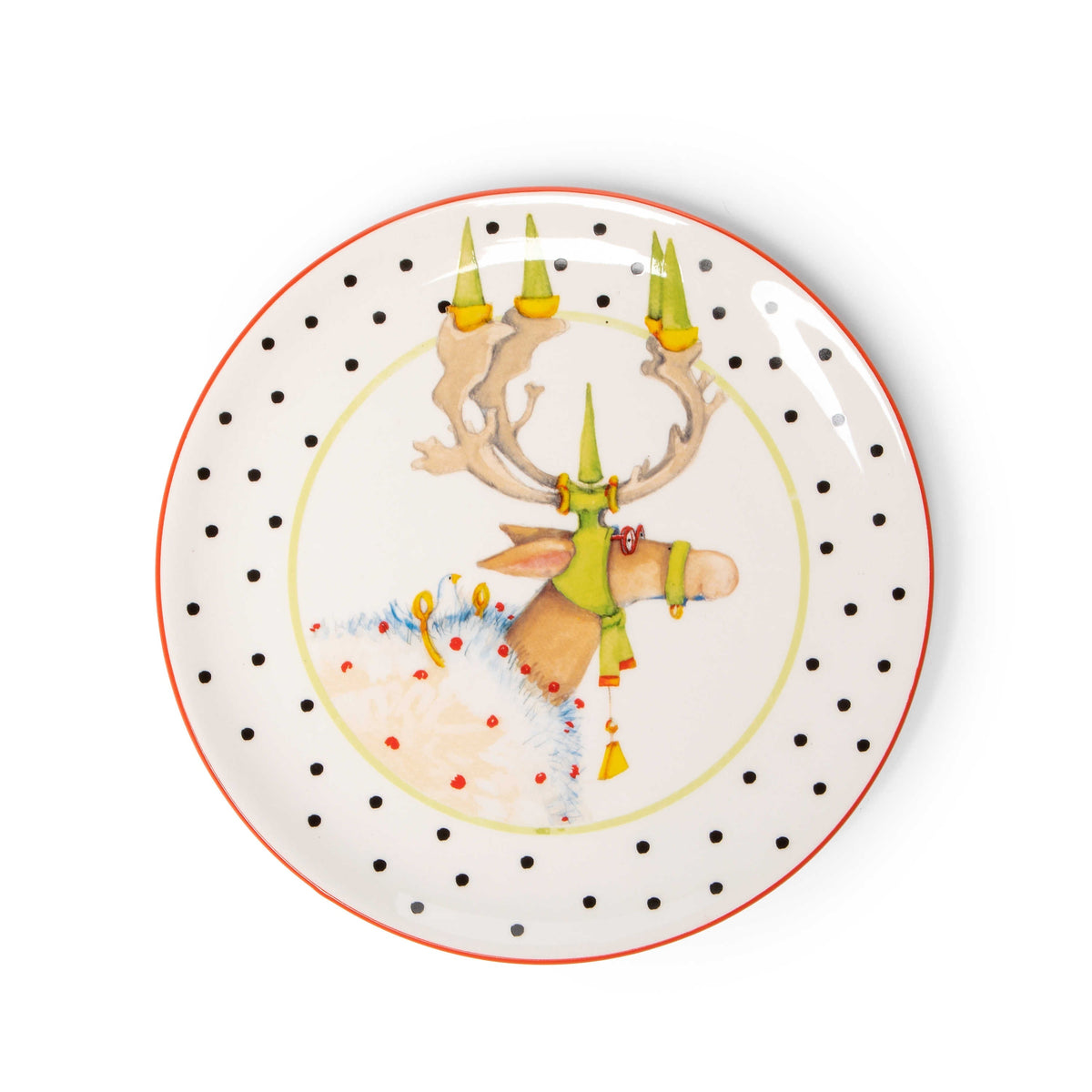 Dashaway Deer Plates, Set of 4 - My Christmas