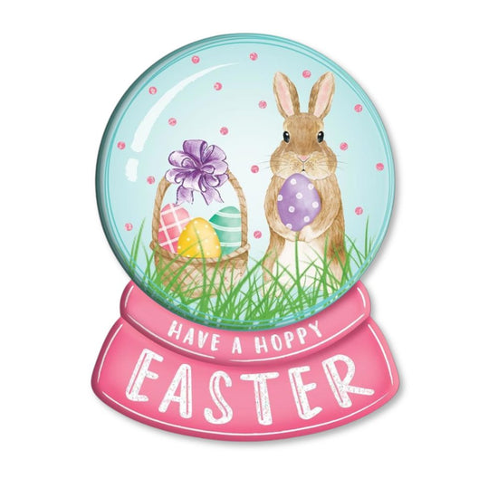 Embossed Easter Snow Globe Sign - My Christmas
