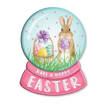 Embossed Easter Snow Globe Sign - My Christmas