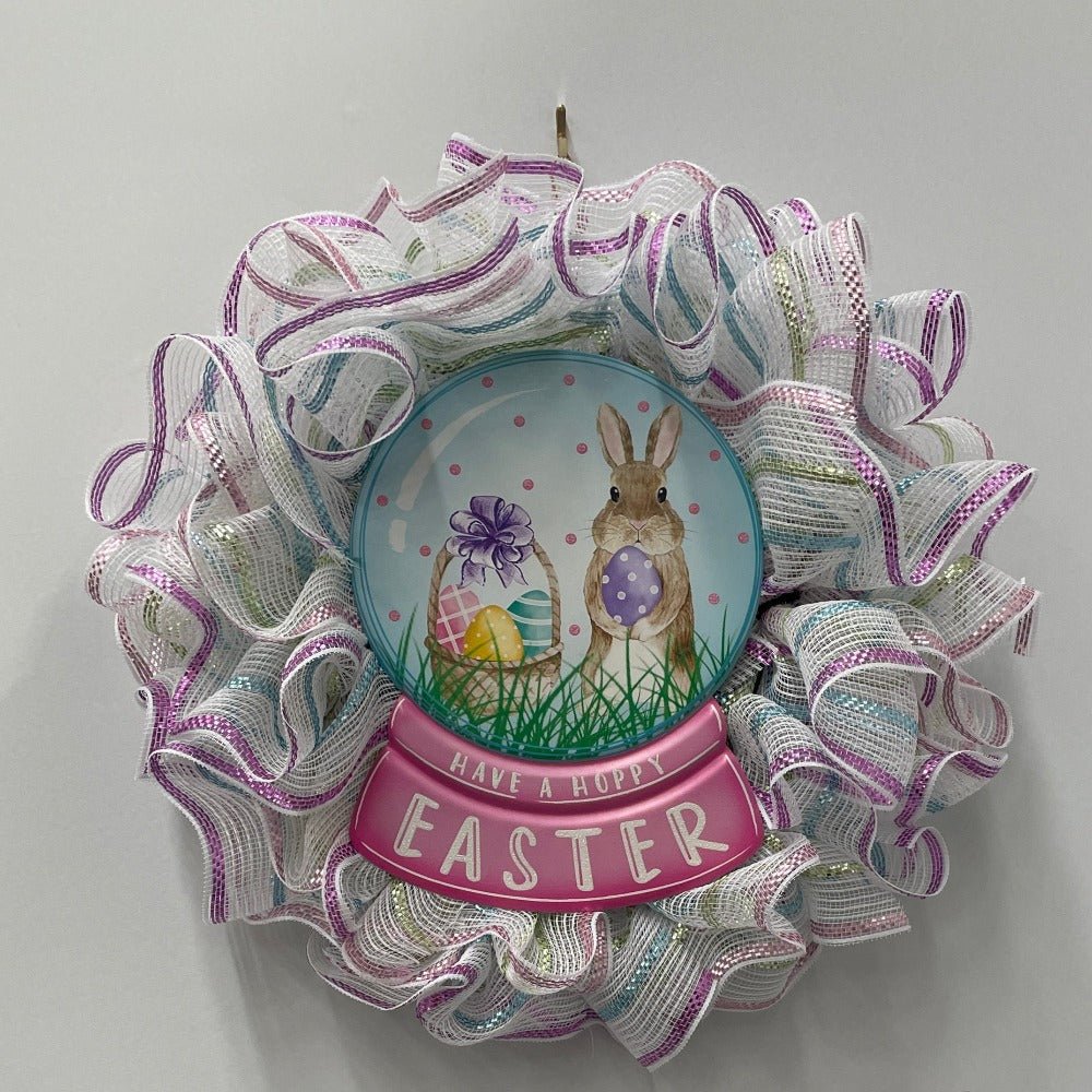 Embossed Easter Snow Globe Sign - My Christmas