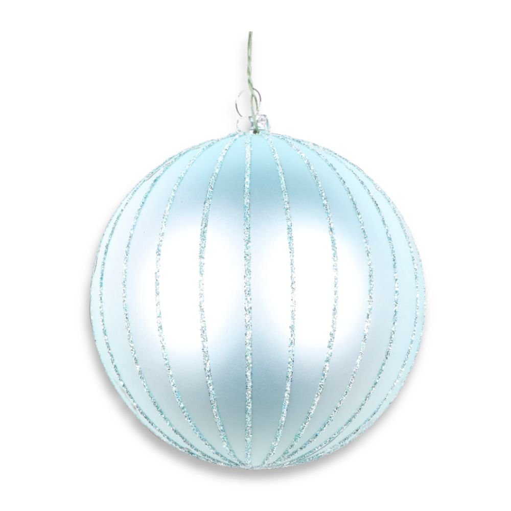 Frosty Matte Glitter Ball Ornament, Pack of 4 - My Christmas
