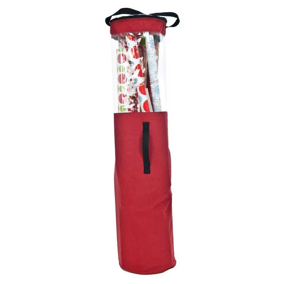 Santa's Bag Red Wrapping Paper Storage Box