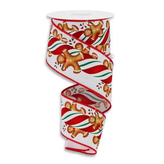 Gingerbread Green Candy Ribbon - My Christmas