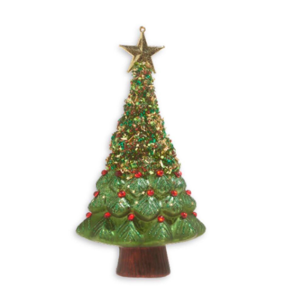 Glittered Decorated Tree Ornament - My Christmas