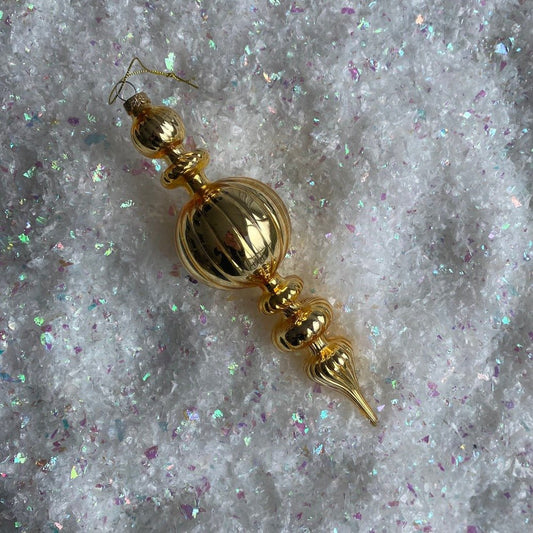 Gold Finial Ornament - My Christmas