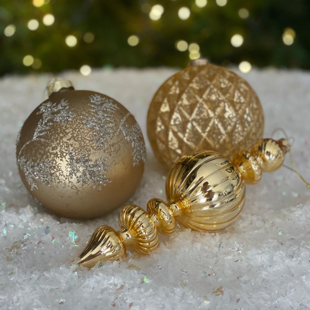 Gold Finial Ornament - My Christmas
