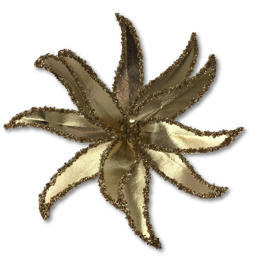 Gold Flower Ornament - My Christmas