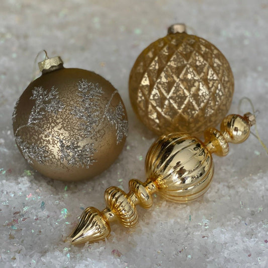 Gold Glass Ball Ornament - My Christmas