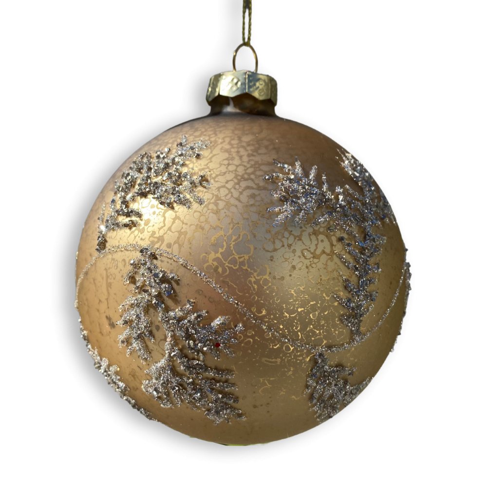 Gold Glass Ball Ornament - My Christmas
