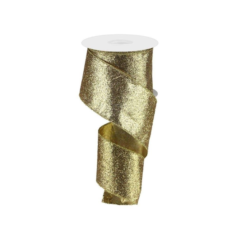 Gold Glitter Ribbon - My Christmas