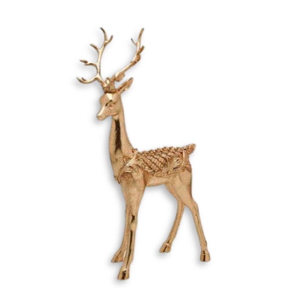 Gold Standing Deer - My Christmas