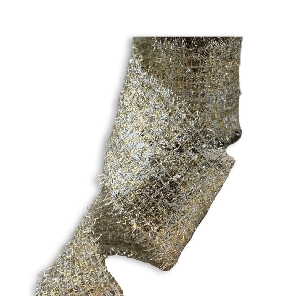 Gold/Silver Trellis Ribbon - My Christmas